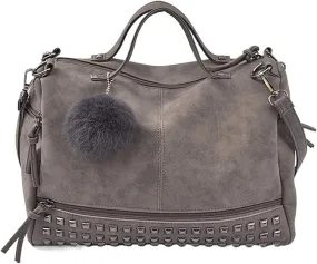 Large Shoulder Bags For Womens Studded Handbags Casual Shoulder Bags(Green)