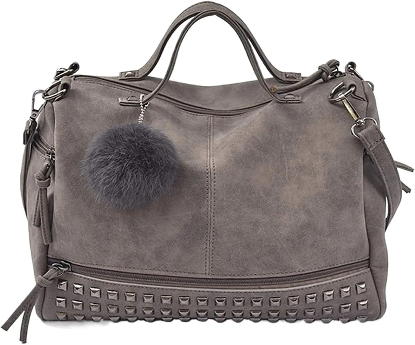 Large Shoulder Bags For Womens Studded Handbags Casual Shoulder Bags(Green)
