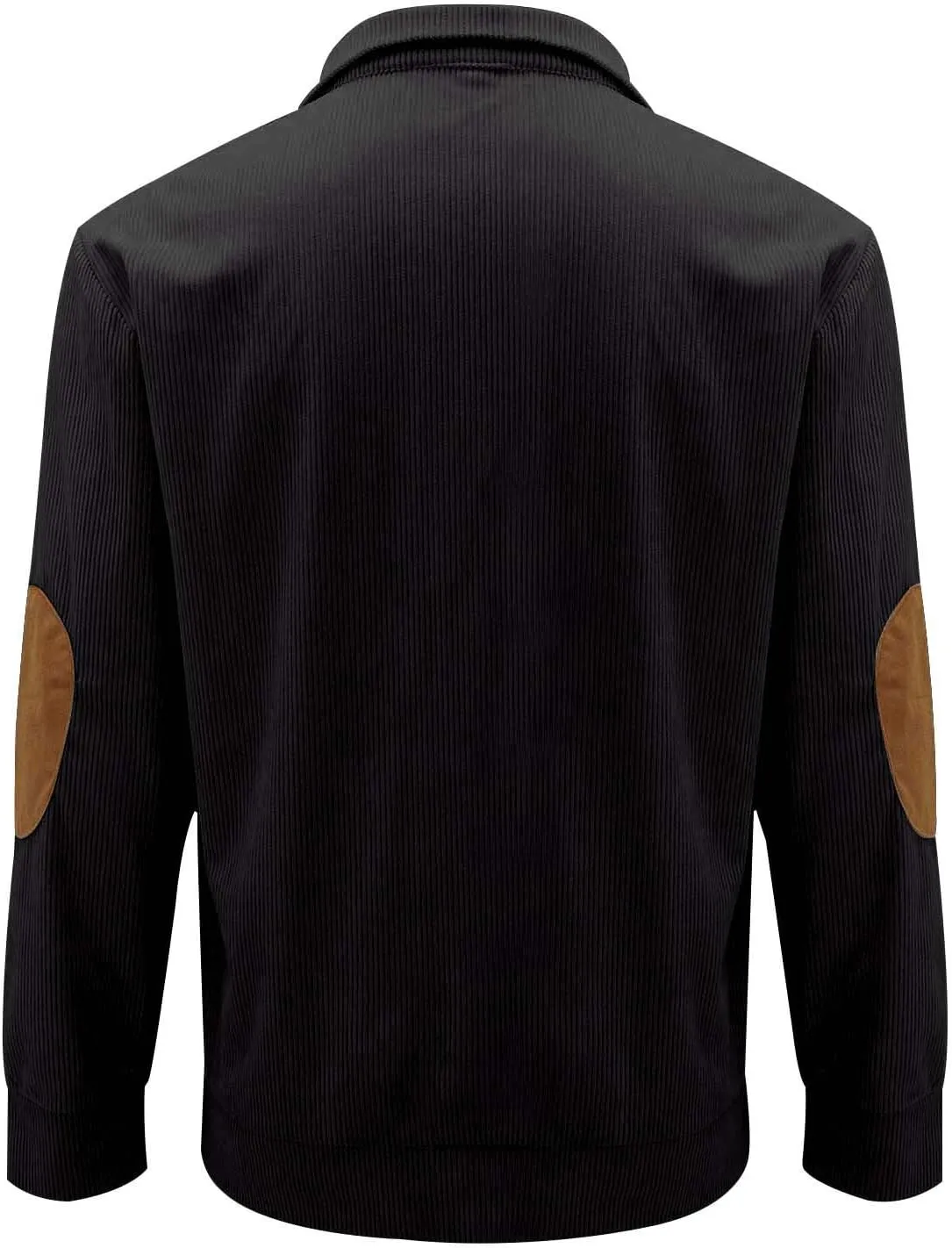 Long Sleeve Shrits for Men Stand Collar Corduroy Sweatshirt Casual Quater Button Pullover Fashion Print Sweatshirts