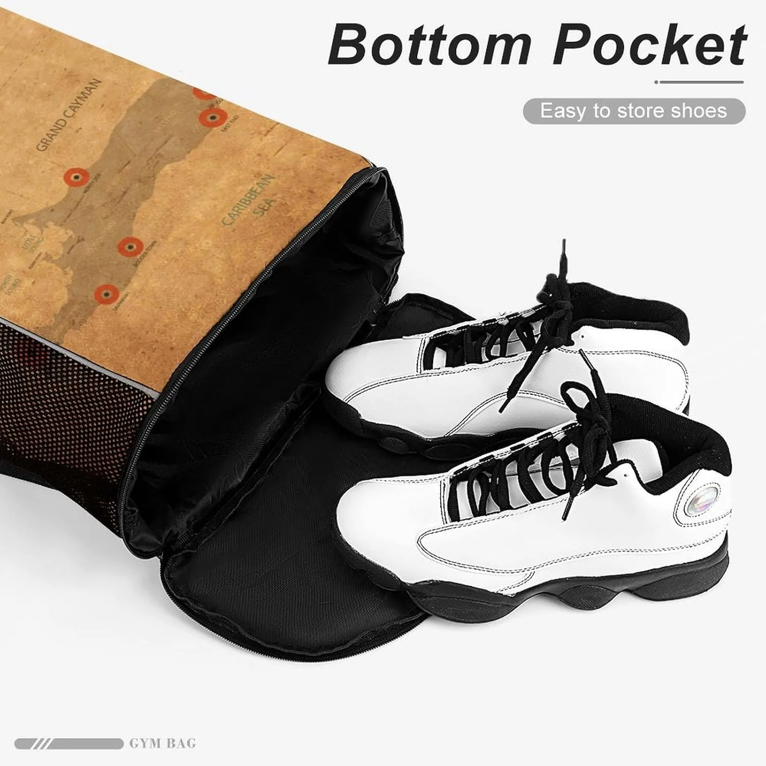 Map of Zambia Storage Bag Drawstring Sports Pocket Backpack, Shoe Bags, Multi-Function Bags