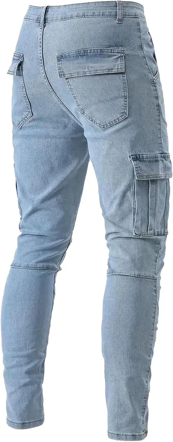 Men Jeans Slim Fit Bell Bottom Jeans Y2k Vintage Relaxed Fit Jeans Casual Regular Fit Flared Leg Denim Pants