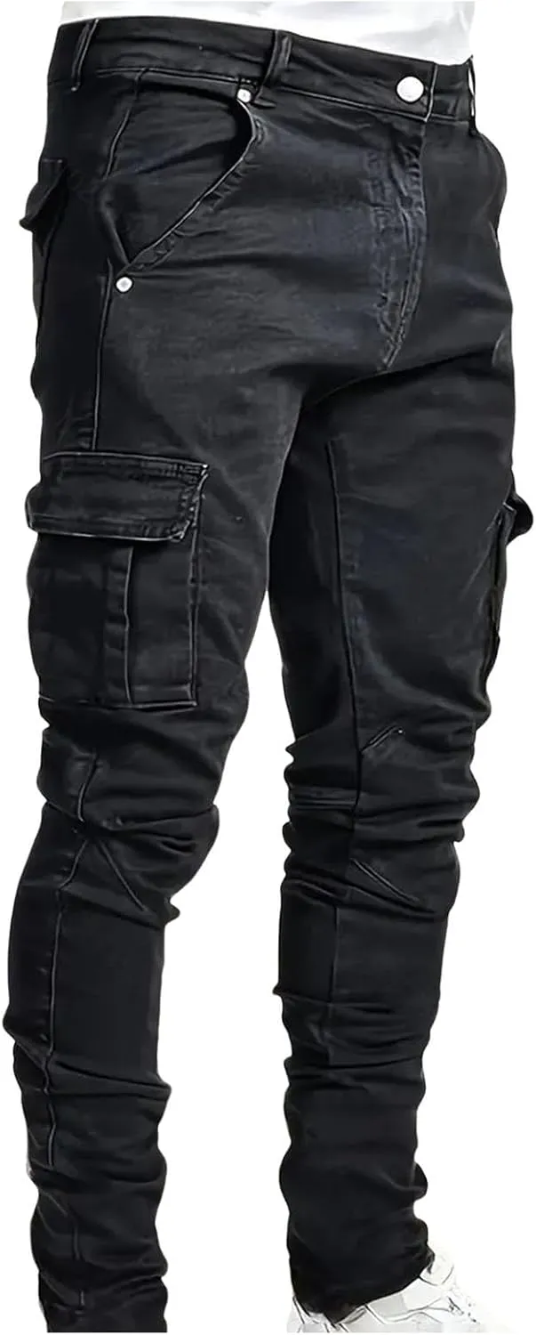 Men Jeans Slim Fit Bell Bottom Jeans Y2k Vintage Relaxed Fit Jeans Casual Regular Fit Flared Leg Denim Pants
