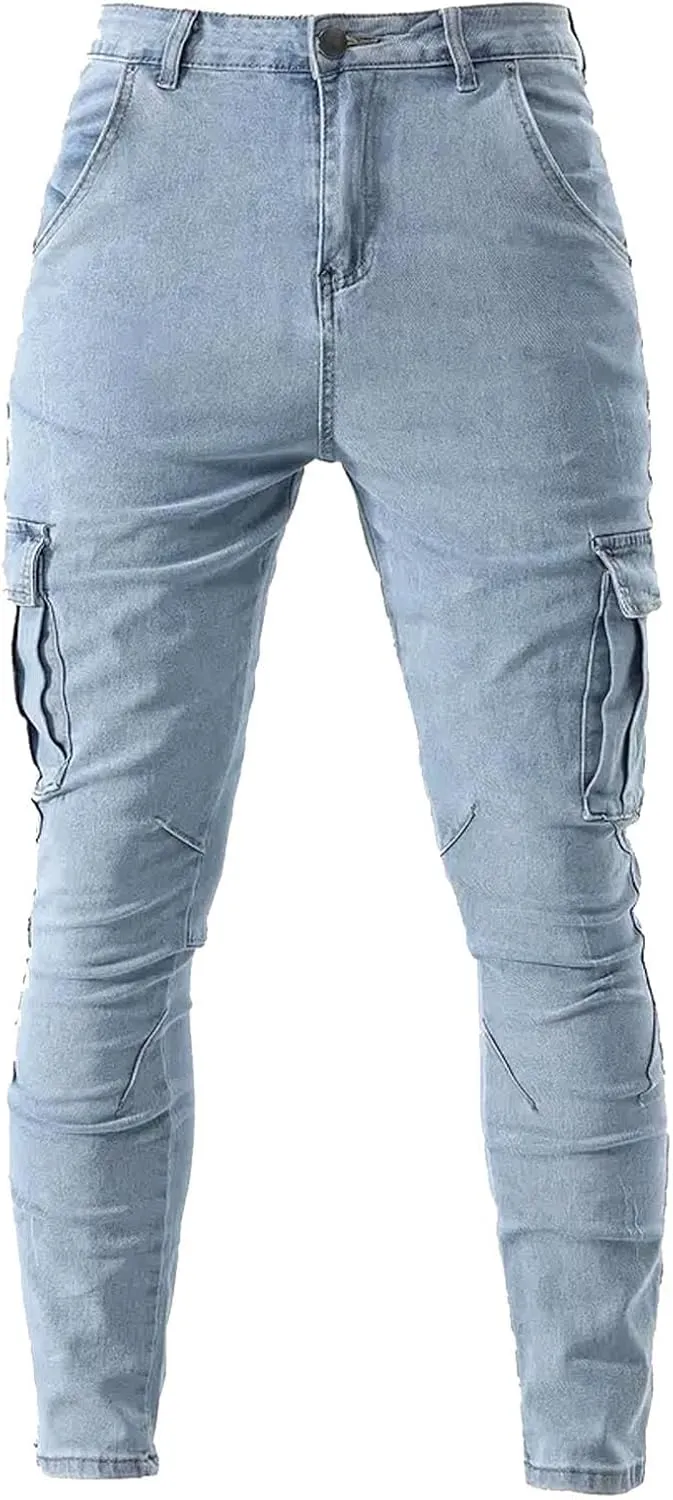 Men Jeans Slim Fit Bell Bottom Jeans Y2k Vintage Relaxed Fit Jeans Casual Regular Fit Flared Leg Denim Pants