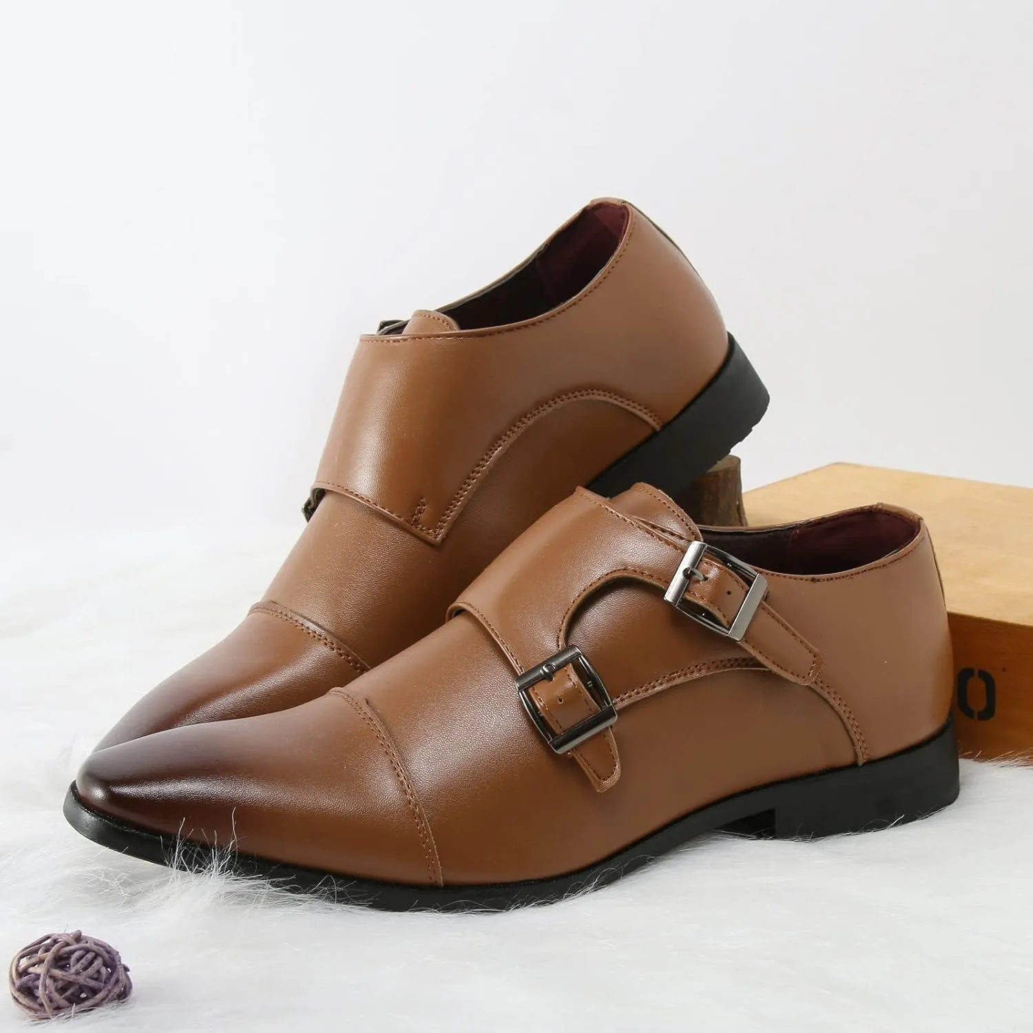 Men Wide Formal Loafers Shoes Mens Shoes Business Leather Shoes Fashion Retro Solid Mens Casual Oxford Shoes Black