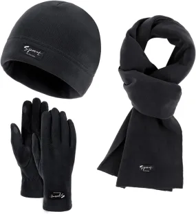 Men Women Warmer Winter Slouchy Classic Beanie Knit Skull Hat Neck Scarf Touchscreen Gloves Warm Scarves Set Gifts