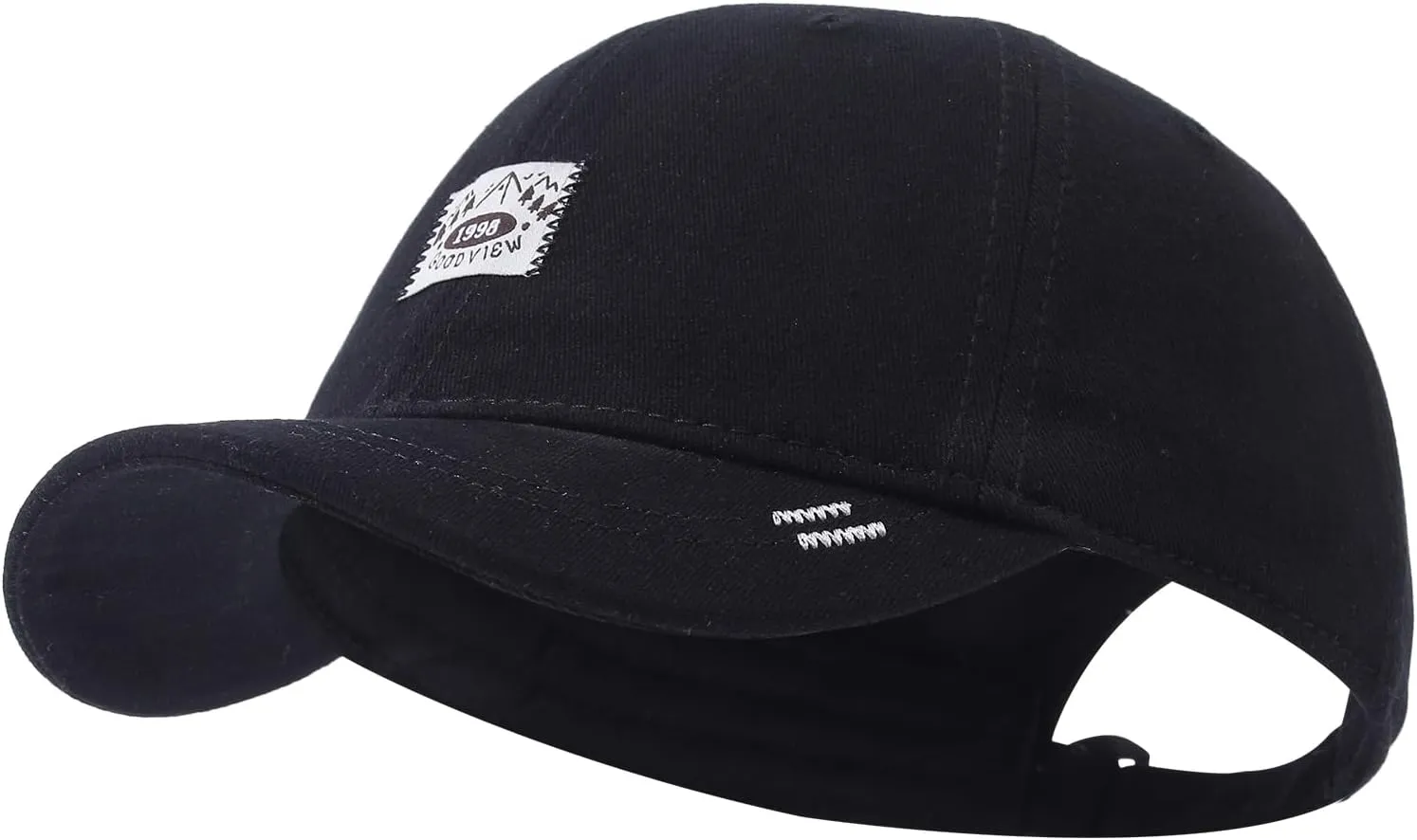 Mens Baseball Cap Short Brim Hats Casual Summer Trucker Hat Low Profile Dad Hats Short Billed Cadet Cap Umpire Hats