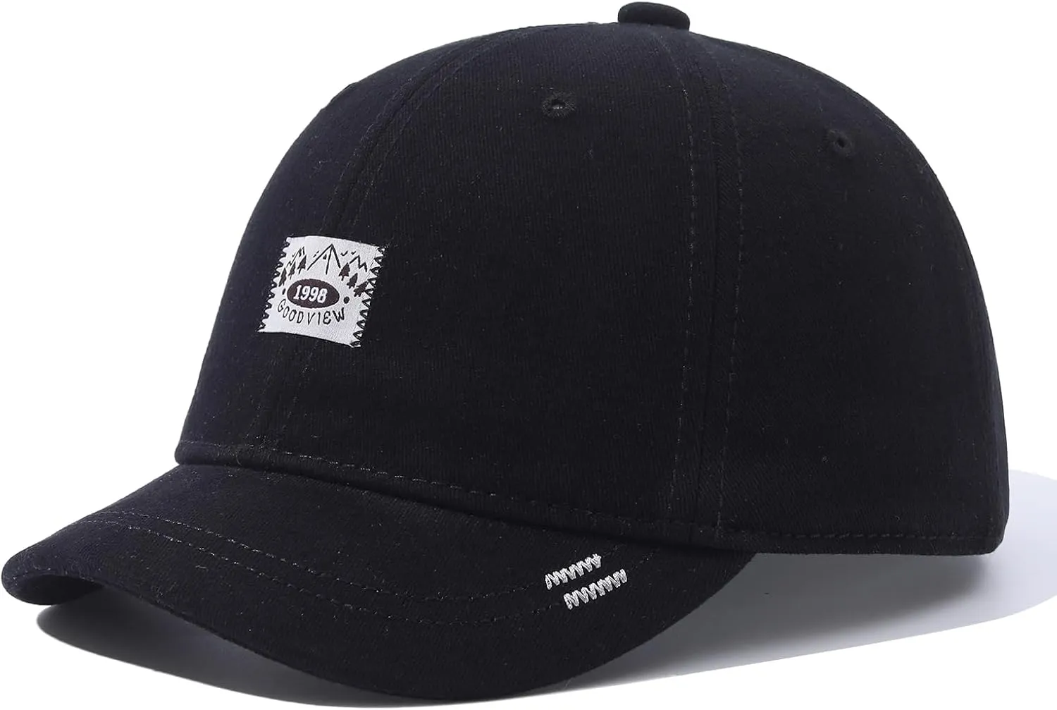 Mens Baseball Cap Short Brim Hats Casual Summer Trucker Hat Low Profile Dad Hats Short Billed Cadet Cap Umpire Hats