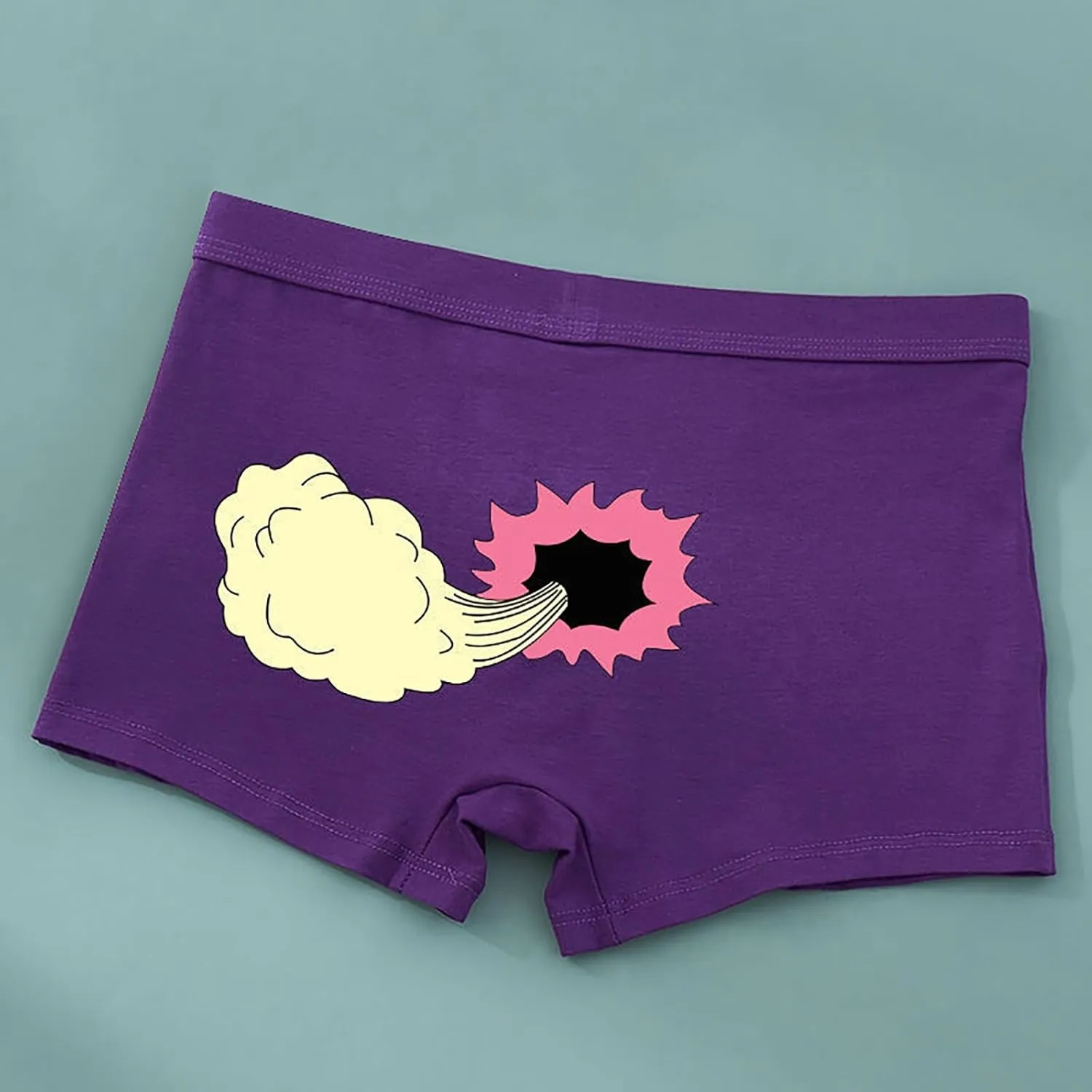 Men's Boxer Briefs Funny Novelty Underwear Breathable Soft Stretch Underwear for Men