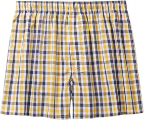 Mens Boxer Shorts Funny Boxers Sleep Short Plaid Cotton Loose Woven Breathable Stretch Boxers Short for Men XX-Large
