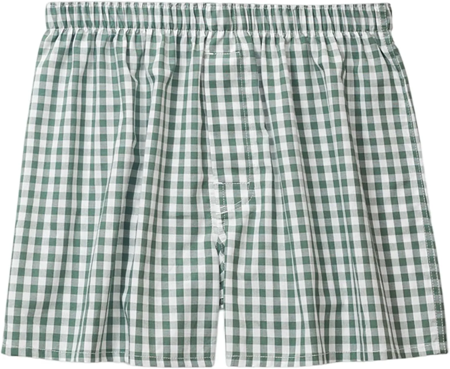 Mens Boxer Shorts Funny Boxers Sleep Short Plaid Cotton Loose Woven Breathable Stretch Boxers Short for Men XX-Large