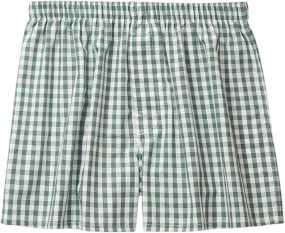 Mens Boxer Shorts Funny Boxers Sleep Short Plaid Cotton Loose Woven Breathable Stretch Boxers Short for Men XX-Large