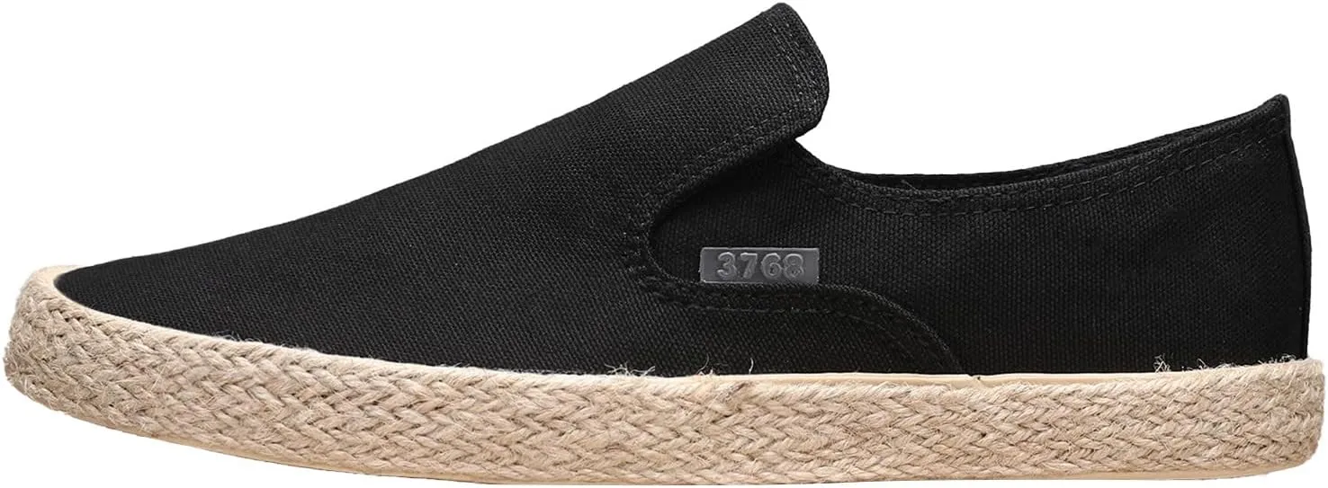 Men's Breathable Solid Color Korean Version Trendy Casual Comfortable Lightweight Linen Sole Mens Classic Nylon Sneaker