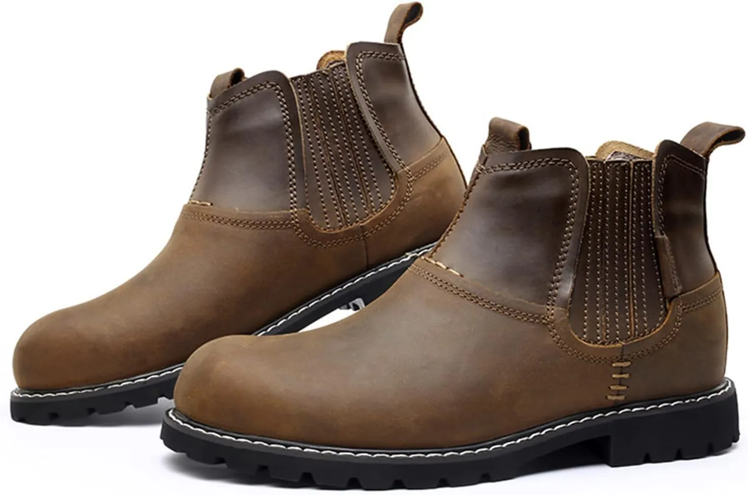 Mens Business Casual Shoes 12 Wide Mens Shoes High Top Leather Boots Mens Dress Shoes Loafers Slip-Ons Casual White