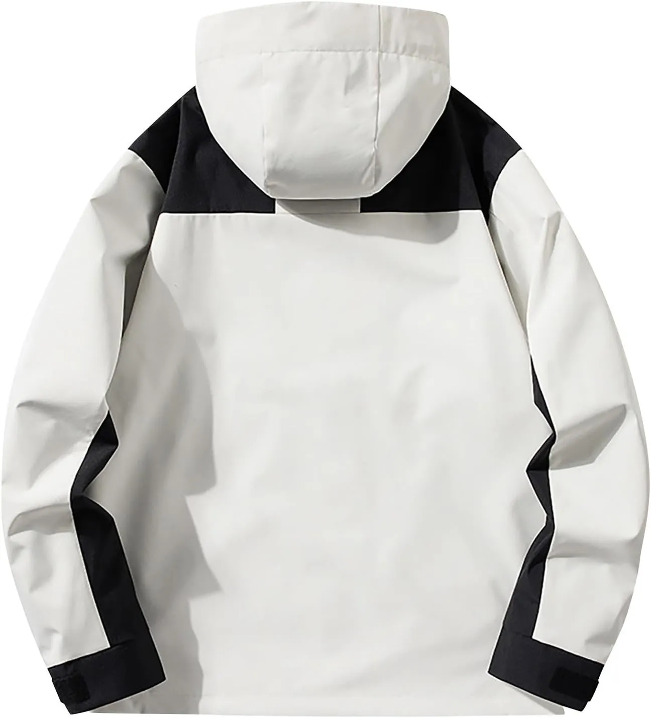 Men's Cycling Rain Jackets Water Resistant Mountaineering Windbreaker Lightweight Hooded Hiking Jacket Full Zip Hoodies Thin