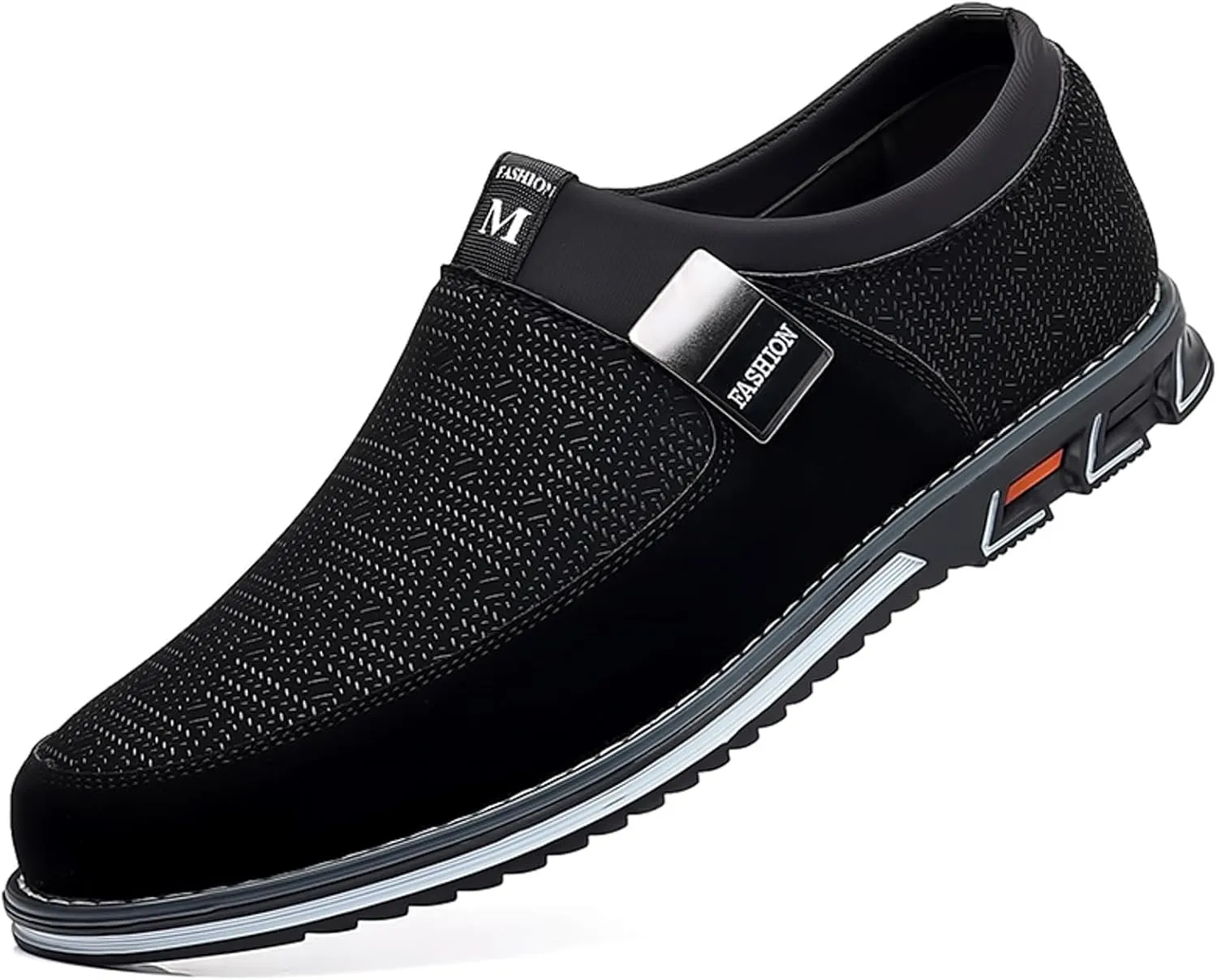 Mens Dark Brown Business Casual Shoes Men Leather Shoes Fashionable and Casual Style New Flat Bottomed Soft Sole Slip On Comfortable Slip On Large Size Men Dress Shoes Brown Loafers