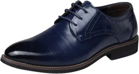 Men's Dress Shoe Slip On Classical Style Shoes for Men Slip On PU Leather Low Rubber Sole Block Heel Work Men's Italian Dress Shoes