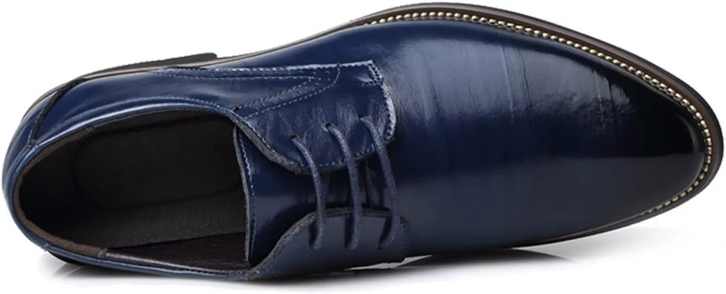 Men's Dress Shoe Slip On Classical Style Shoes for Men Slip On PU Leather Low Rubber Sole Block Heel Work Men's Italian Dress Shoes