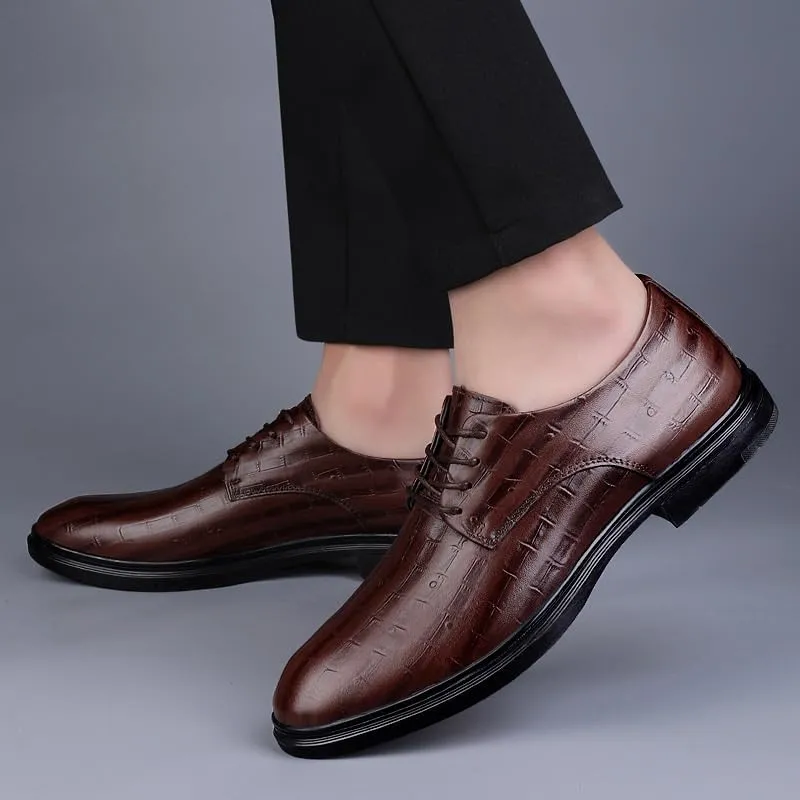 Men's Dress Shoes Fashion Business Casual Oxford Shoes Men Comfort Dress Sneakers Shoes