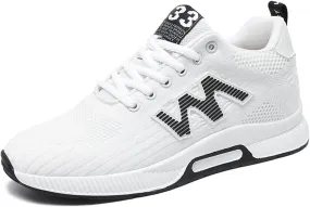 Mens Elevator Sneakers 2.36 Inchs Invisible Height Increasing Elevator Shoes Taller Lace up Hidden Heel Lift Shoes Trainers Fashion Sneakers