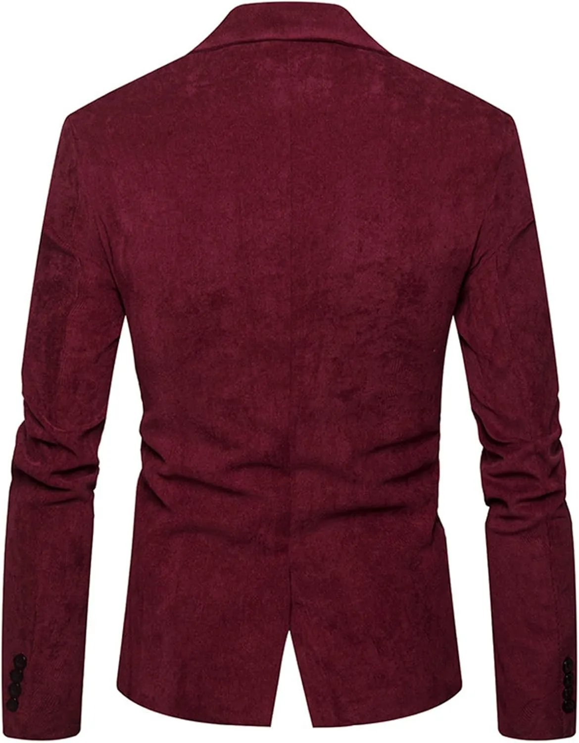 Men's Fall & Winter Slim Fit Corduroy Suit Jacket Blazer Velvet Blazer One Button Closure for Weddings Parties Dinner