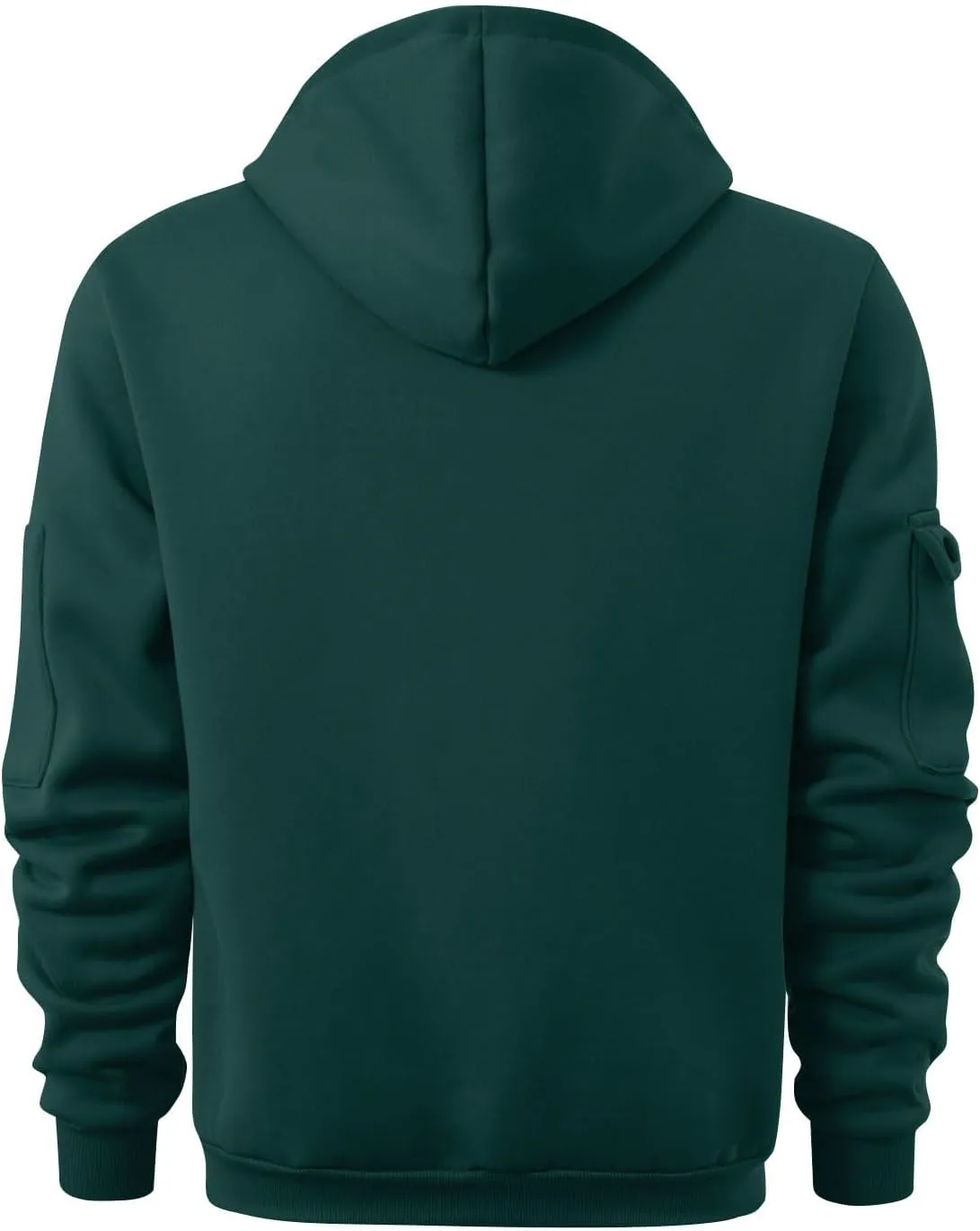 Mens Hoodies Quarter Zip Long Sleeve Tactical Sweatshirt Workout Pullover Shirt Loose Hooded Sweatshirt with Pockets
