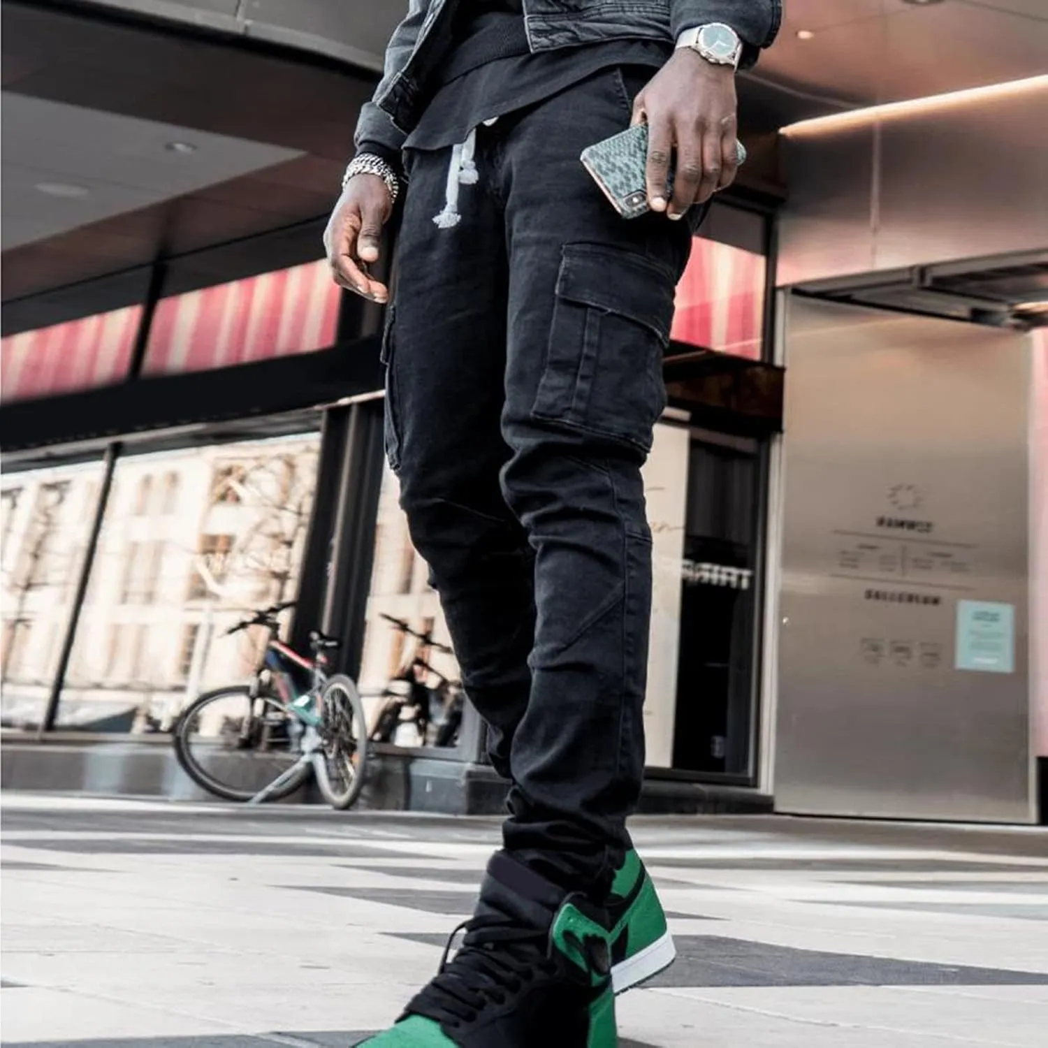 Men's Jeans Classic Relaxed Fit Cotton Jean Slim Fit Denim Jeans Mens Comfort Flex Waist 2-Way Stretch Denim Jeans for Men