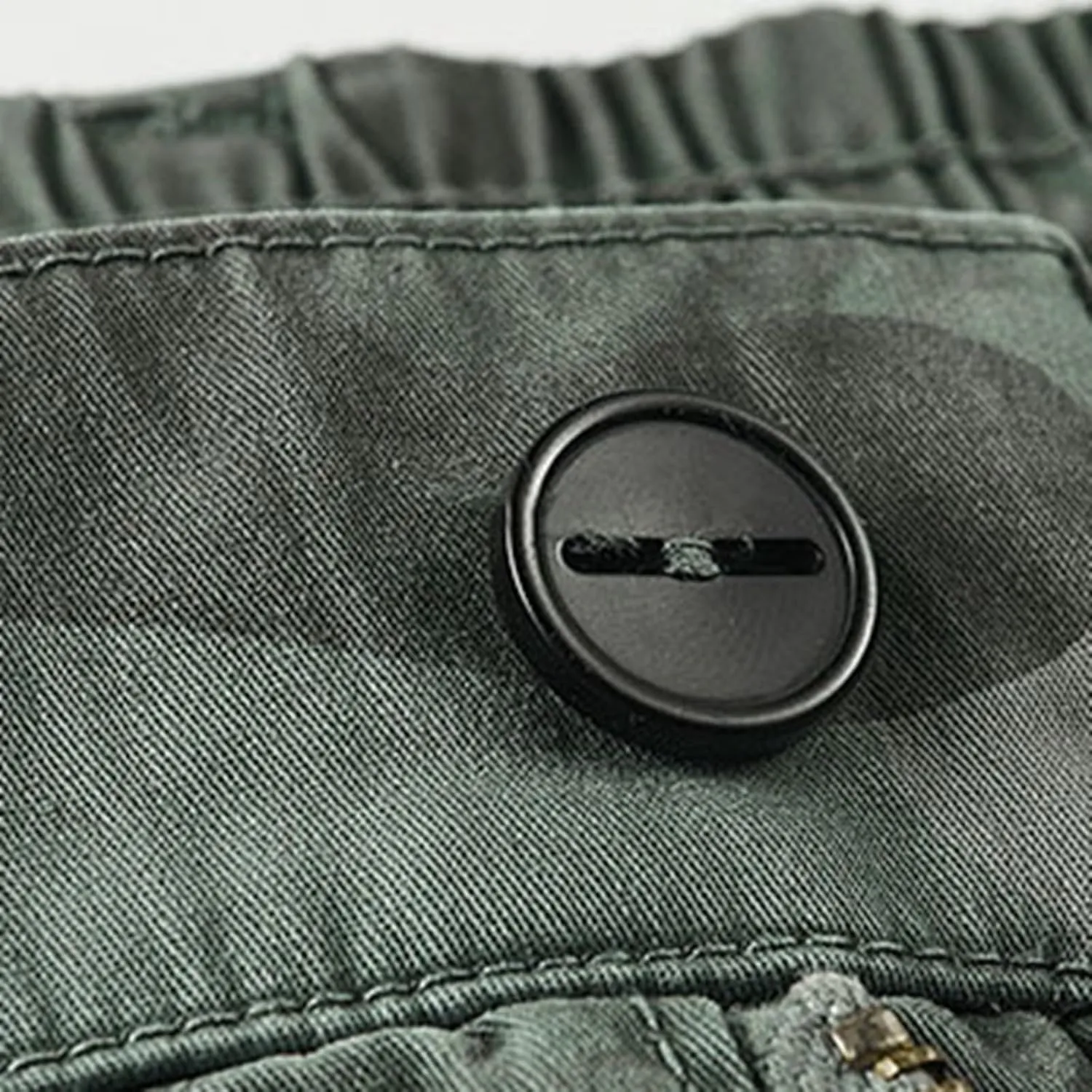 Men's Lightweight Multi Pocket Cotton Casual Cargo Shorts,Outdoor Twill Camo Shorts with Zipper Pockets(No Belt) Golf Shorts