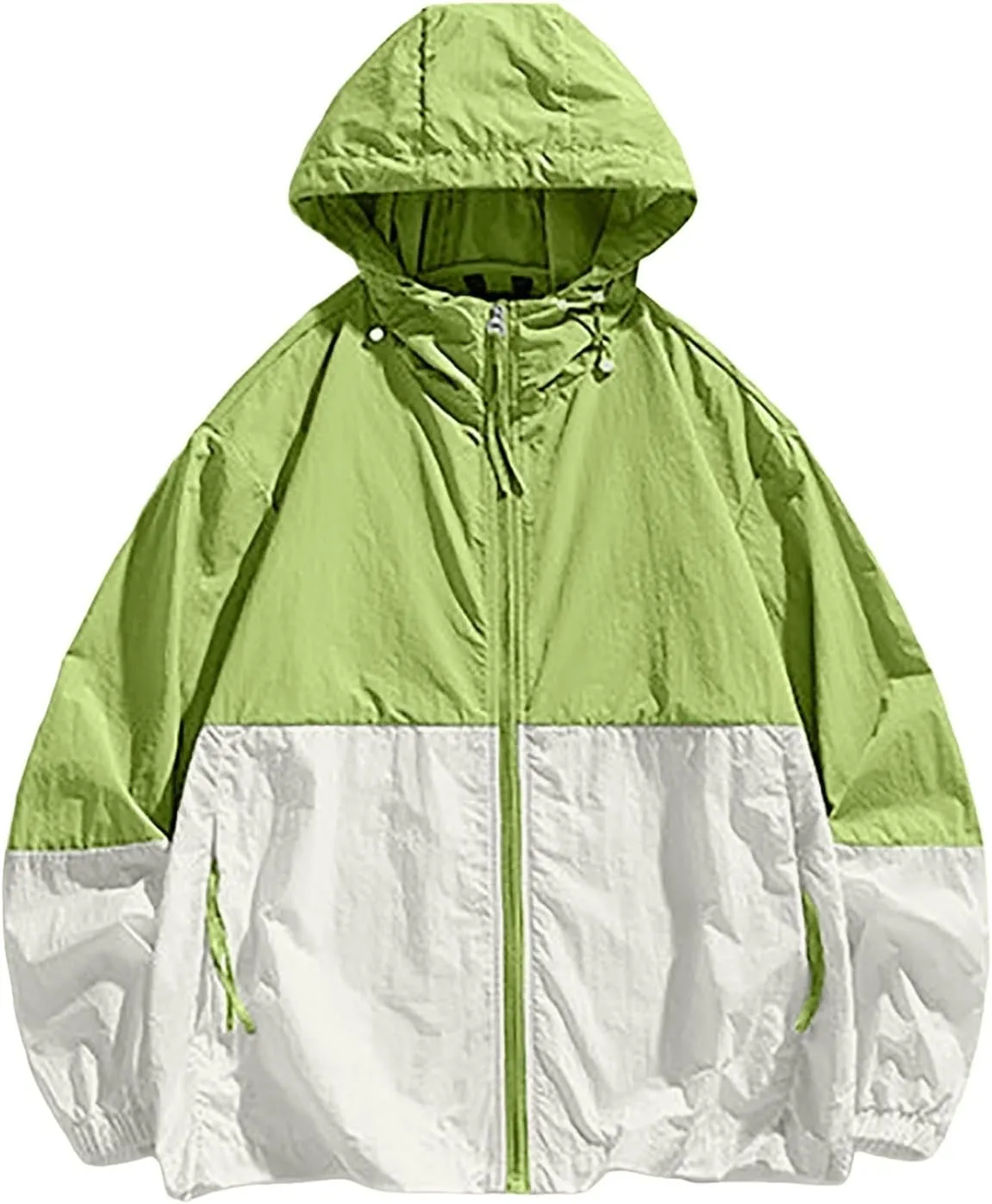 Men's Lightweight Windbreaker Jackets Outdoor Hooded Pocket Raincoat Jacket Men Zipper Cardigan Sweater Men's Cardigan