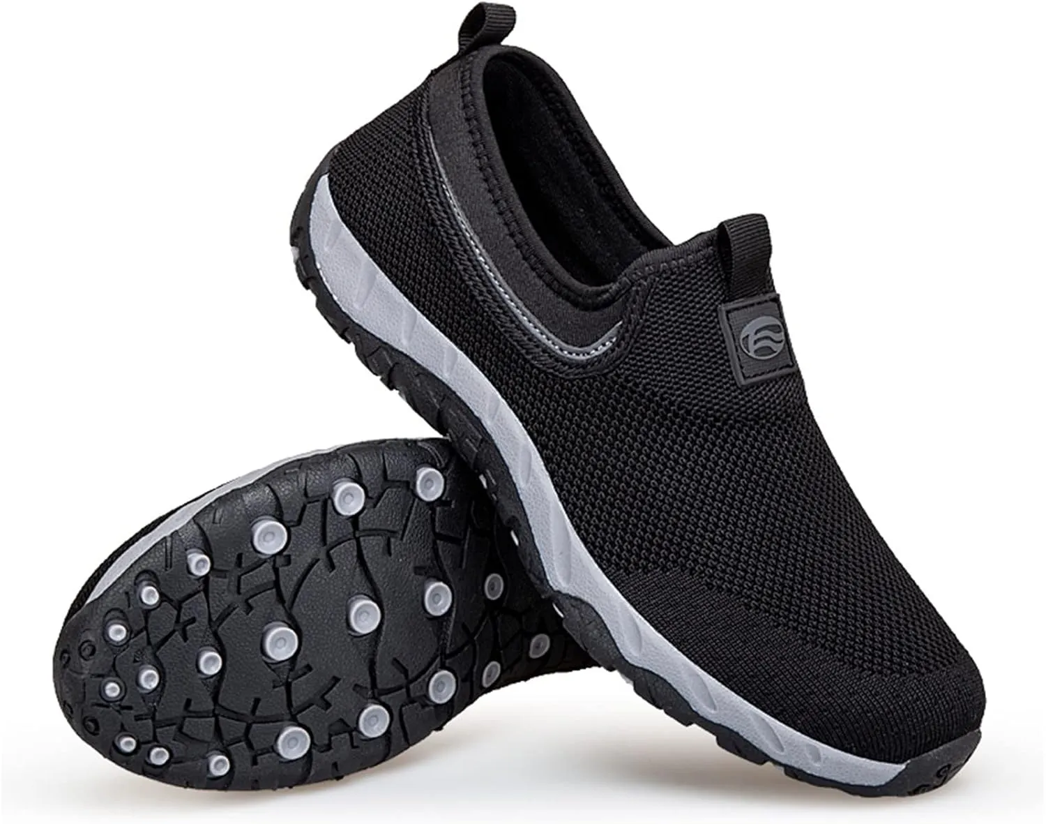 Mens Loafers & Slip-Ons Couples' Men's New Spring Flying Knit Slip On Casual Sports Shoes for Middle and Elderly