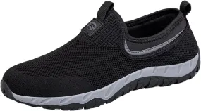 Mens Loafers & Slip-Ons Couples' Men's New Spring Flying Knit Slip On Casual Sports Shoes for Middle and Elderly