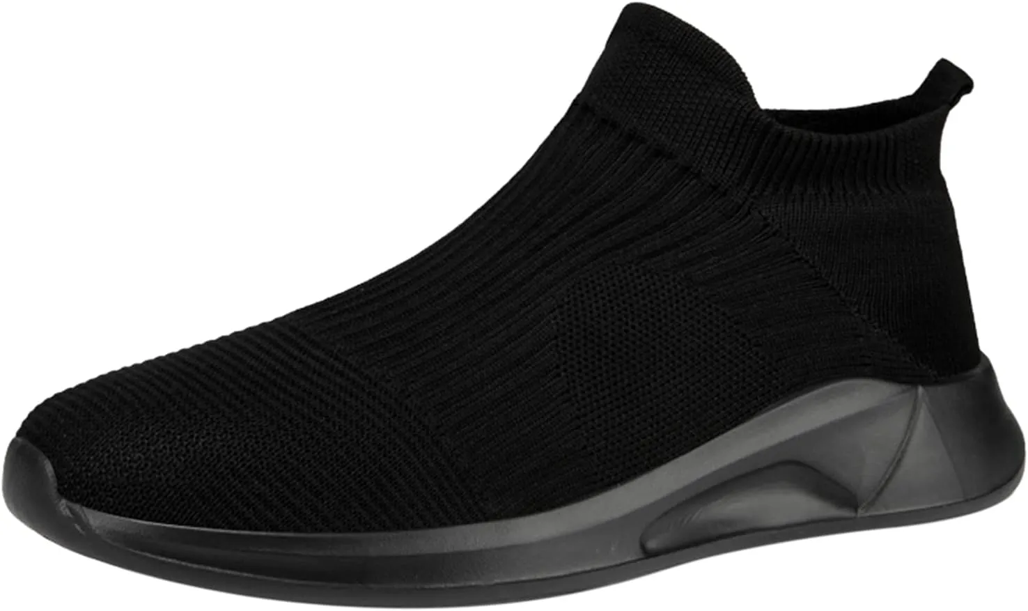 Mens Loafers & Slip-Ons Fashion Spring and Summer Men Sports Shoes Flat Bottom Lightweight Slip On Fly Woven Mesh