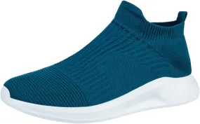 Mens Loafers & Slip-Ons Fashion Spring and Summer Men Sports Shoes Flat Bottom Lightweight Slip On Fly Woven Mesh