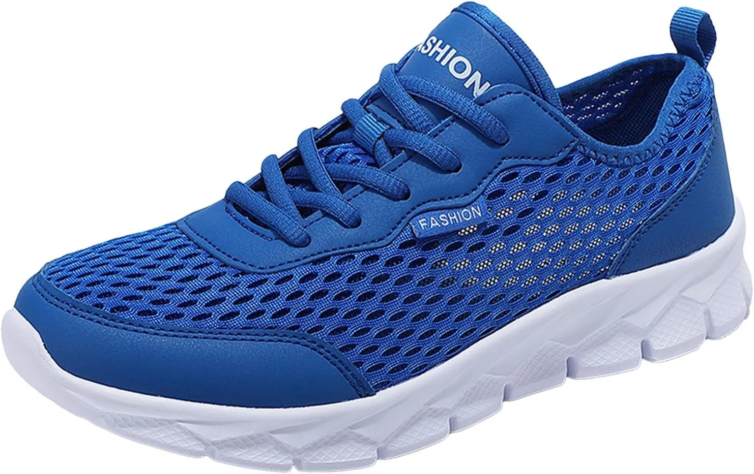 Mens Loafers & Slip-Ons Men Lightweight Breathable Mesh Shoes Running Shoes Mesh Shoes Lace Up Large Size Casual