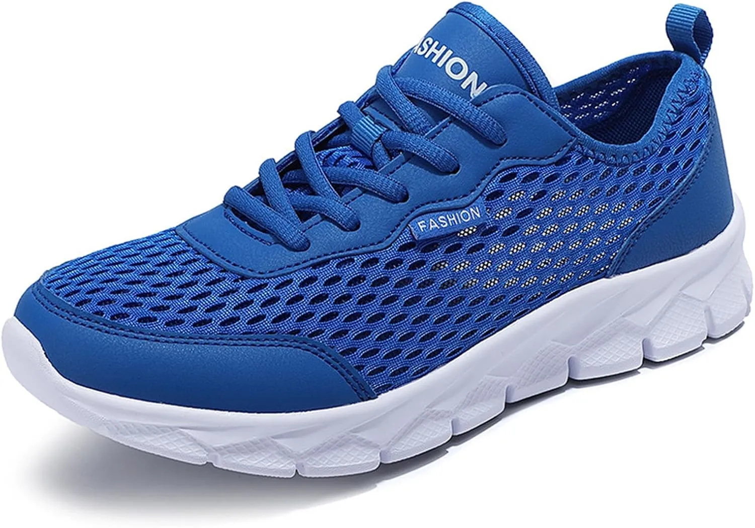 Mens Loafers & Slip-Ons Men Lightweight Breathable Mesh Shoes Running Shoes Mesh Shoes Lace Up Large Size Casual