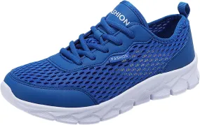 Mens Loafers & Slip-Ons Men Lightweight Breathable Mesh Shoes Running Shoes Mesh Shoes Lace Up Large Size Casual