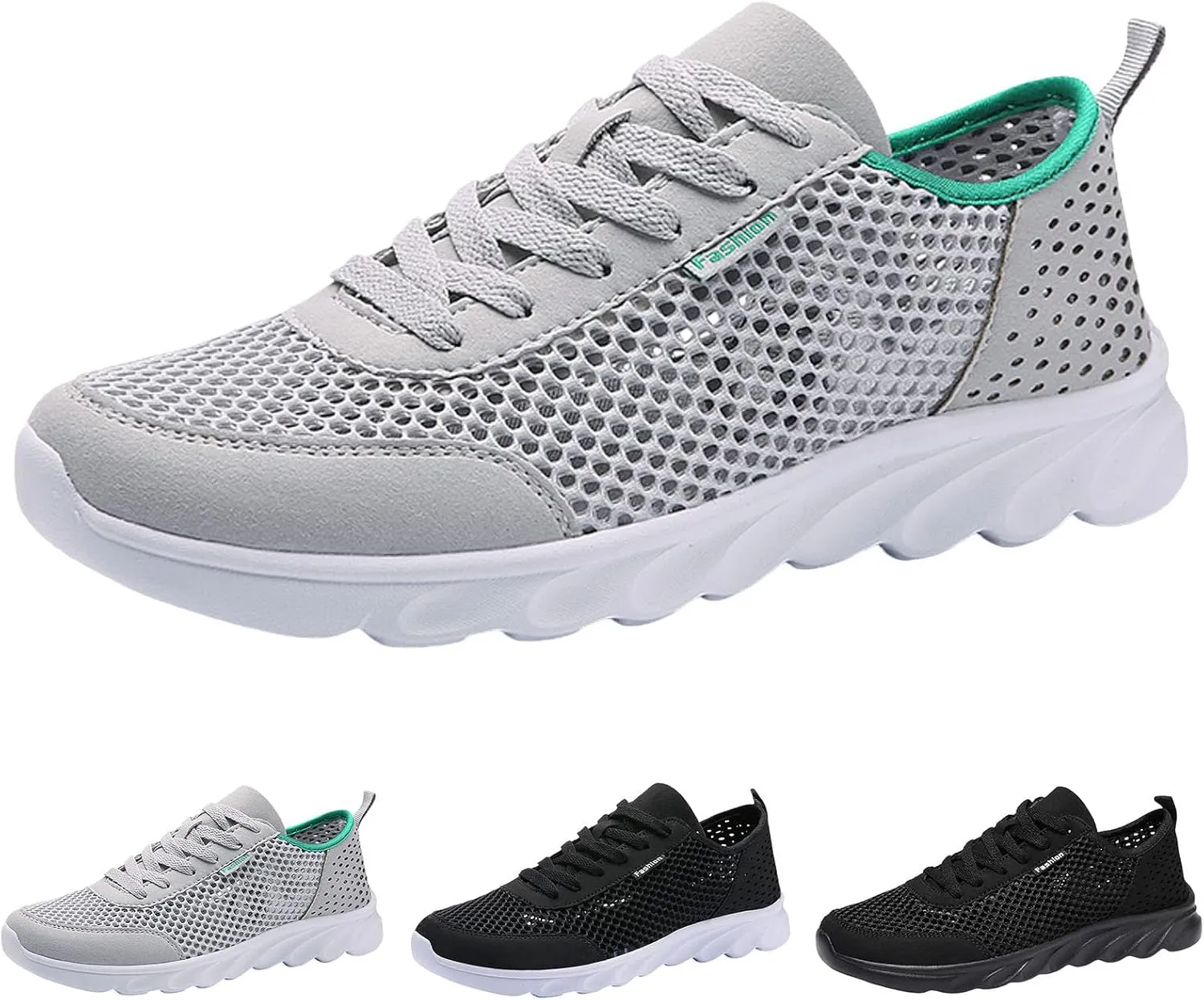 Mens Loafers & Slip-Ons Men Sports Shoes Simple Solid Color Fashion Summer New Pattern Mesh Hollow Breathable