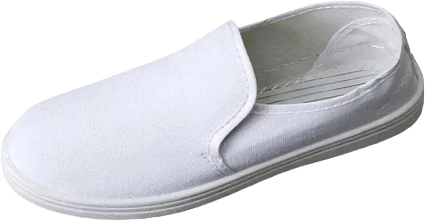 Mens Loafers & Slip-Ons Men's Breathable One Foot Pedal Lazy Shoes Korean Fashion Shoes Casual Canvas Shoes