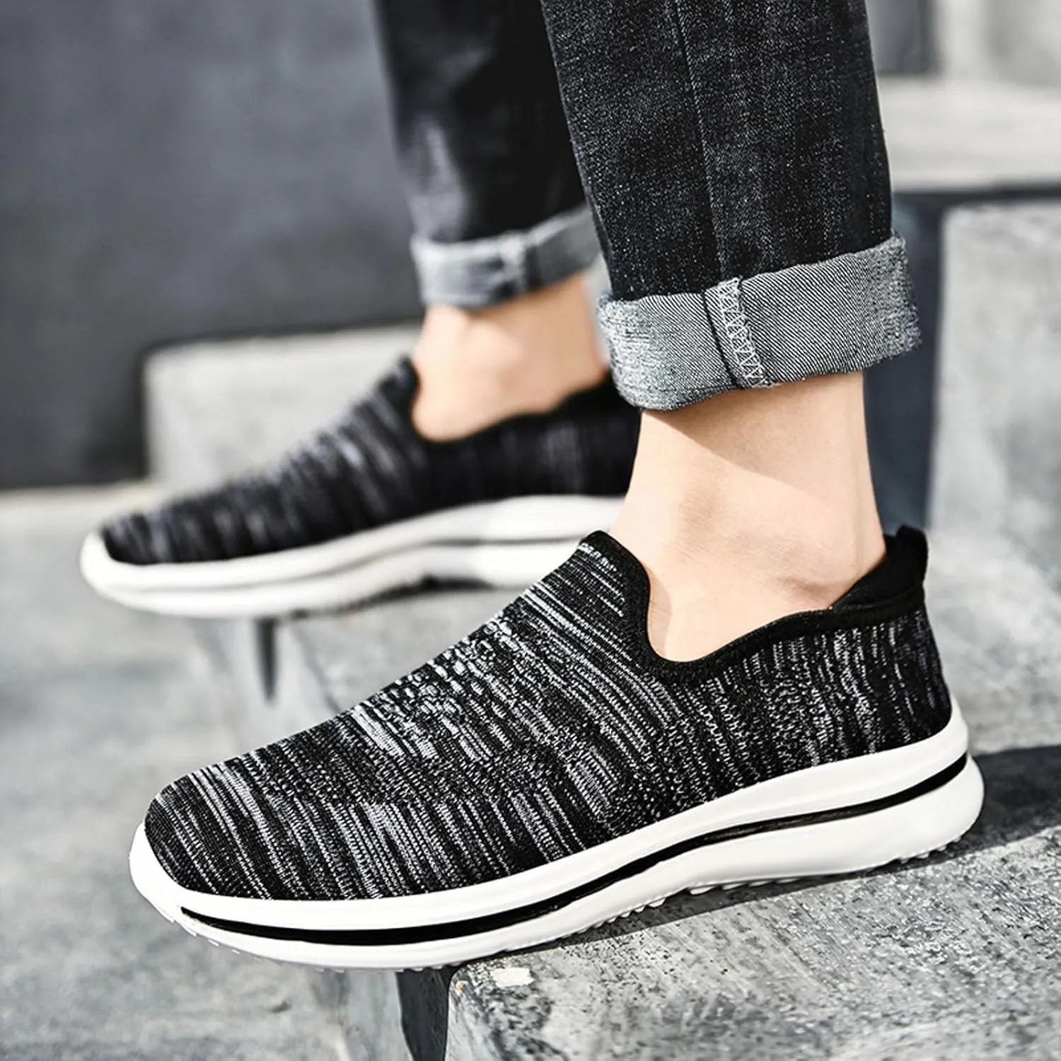 Mens Loafers & Slip-Ons Mens Large Size Loafers Outdoor Casual Running Shoes One Stirrup Loafers Sneakers