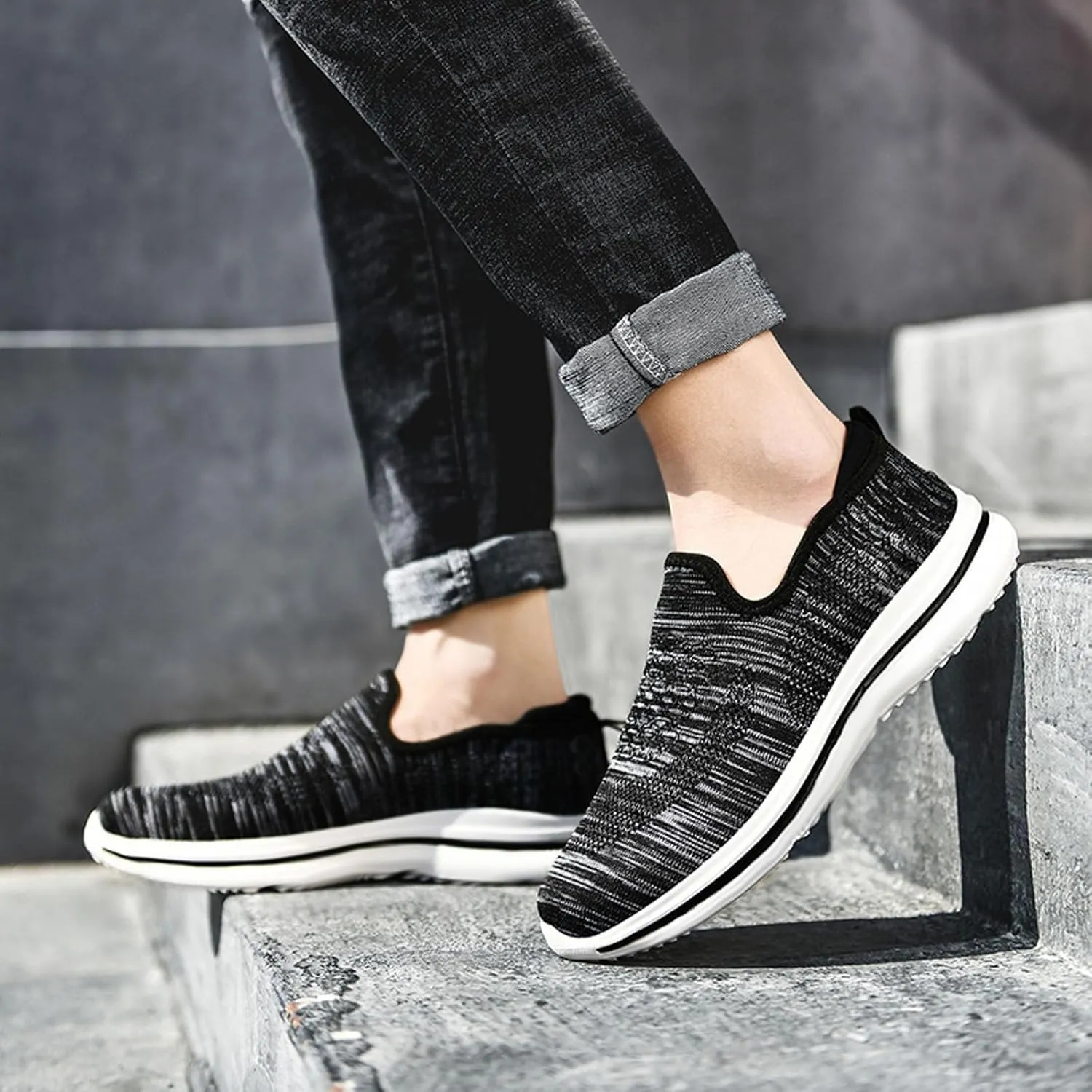 Mens Loafers & Slip-Ons Mens Large Size Loafers Outdoor Casual Running Shoes One Stirrup Loafers Sneakers
