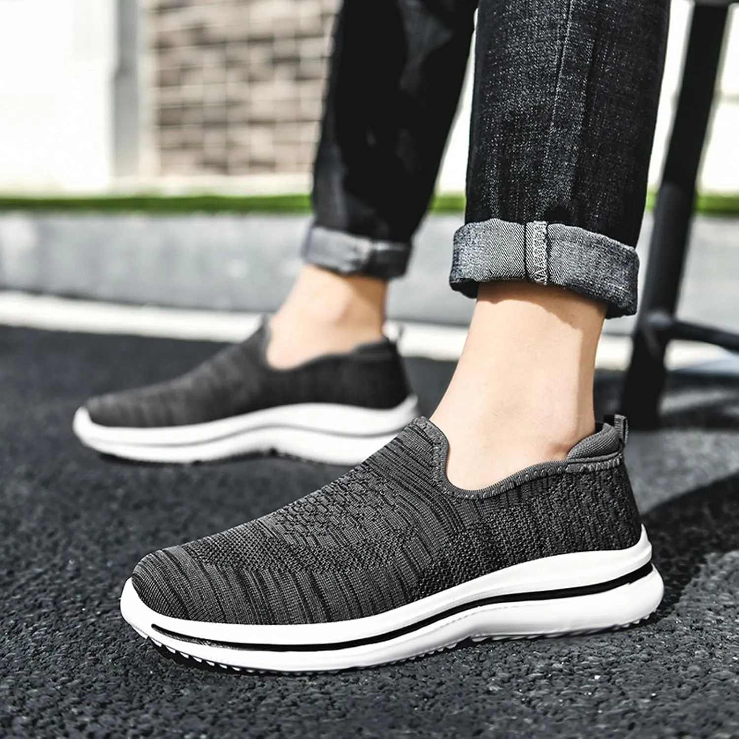 Mens Loafers & Slip-Ons Mens Large Size Loafers Outdoor Casual Running Shoes One Stirrup Loafers Sneakers
