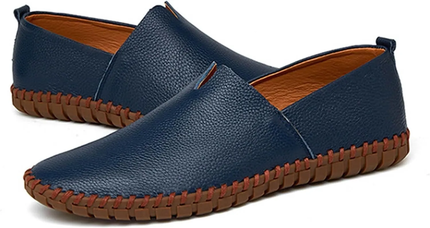 Mens Loafers & Slip-Ons Men's Slip On Loafers Fashion Breathable Flat Loafers Comfortable Slip Soft Sole Walking