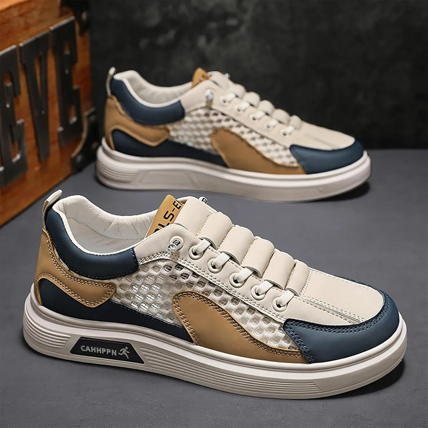 Mens Loafers & Slip-Ons Men's Summer Breathable Mesh Casual Shoes Fashion Hollow Soft Soled Sneakers