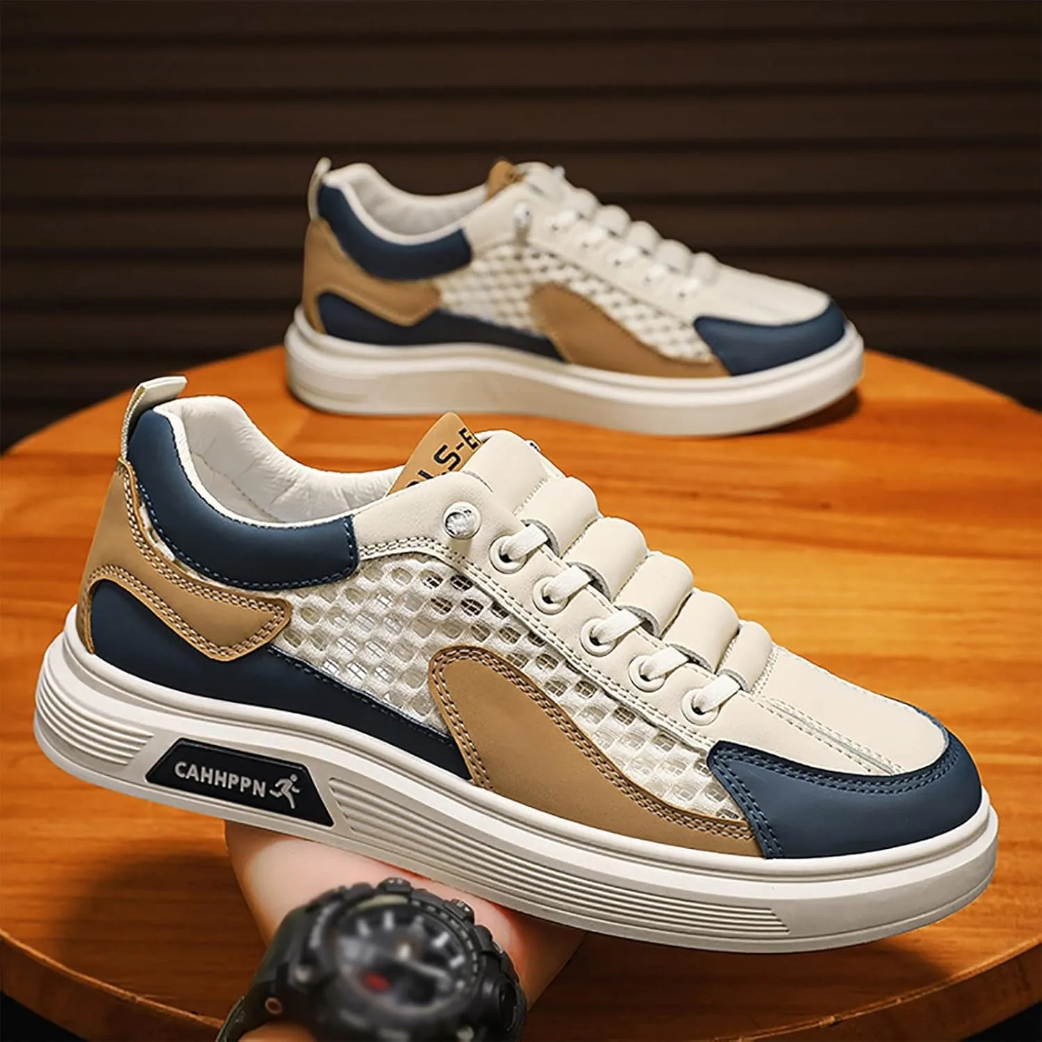 Mens Loafers & Slip-Ons Men's Summer Breathable Mesh Casual Shoes Fashion Hollow Soft Soled Sneakers