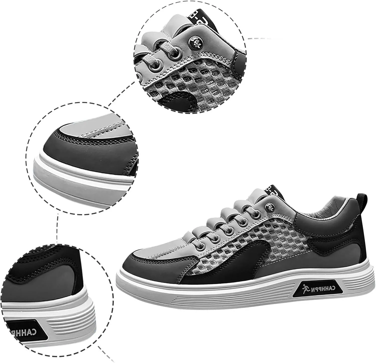 Mens Loafers & Slip-Ons Men's Summer Breathable Mesh Casual Shoes Fashion Hollow Soft Soled Sneakers