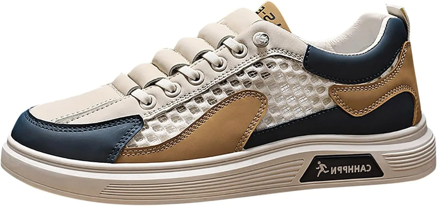 Mens Loafers & Slip-Ons Men's Summer Breathable Mesh Casual Shoes Fashion Hollow Soft Soled Sneakers