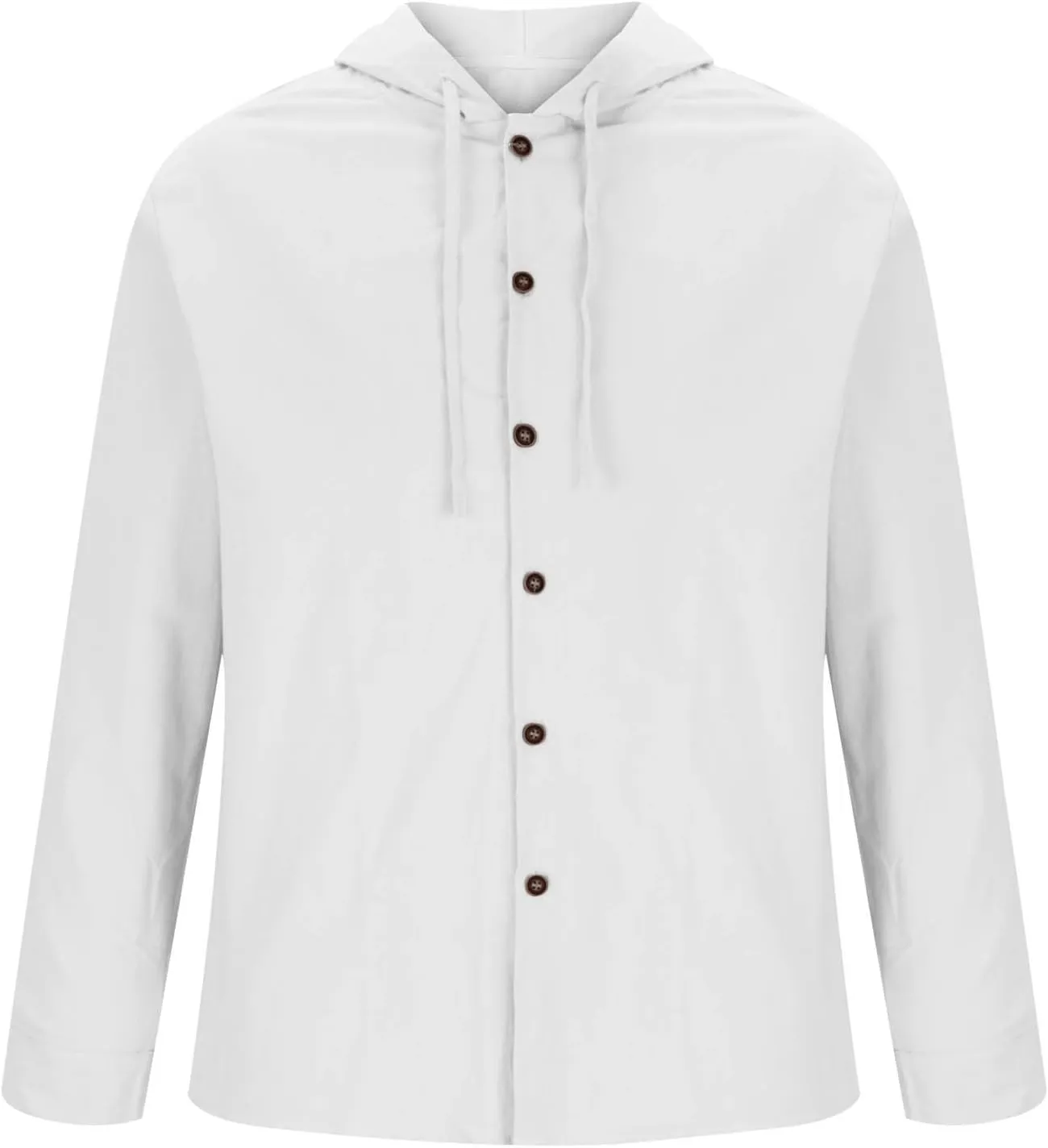 Men's Muscle Fit Cardigan Shirts Long Sleeve Button Down Tshirt V Neck Hooded Sweatshirt Solid Color Knitted Sweater
