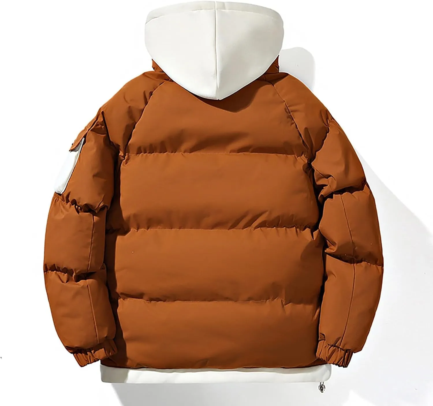 Men's Puffer Jacket Oversize Waterproof Winter Parka Jackets Warm Thicken Ski Coats Classic Patchwork Quilted Hoodie