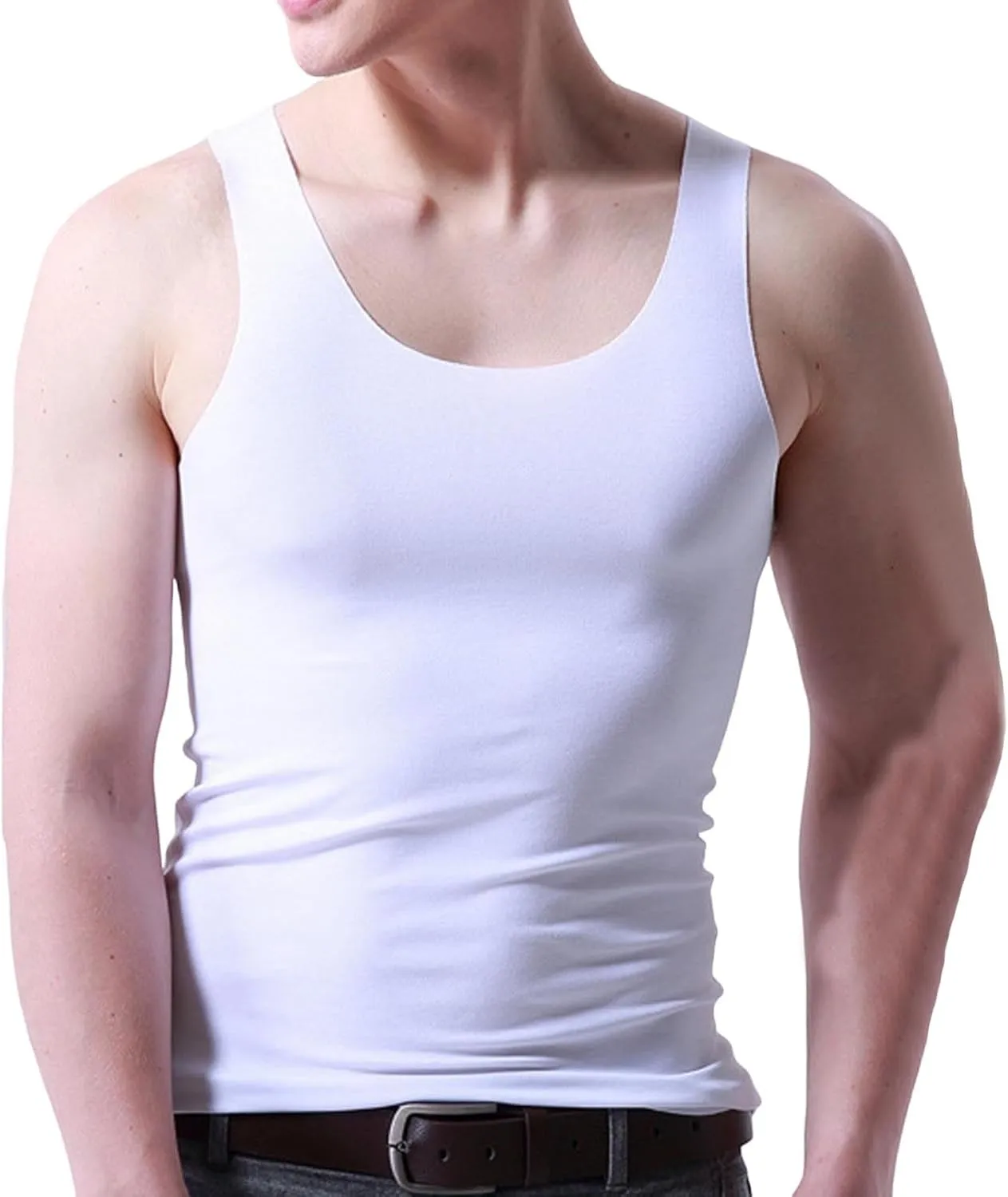 Men's Quick Dry Workout Tank Tops Breathable Gym Sleeveless Muscle Shirts for Active Men Summer Beach Bodybuilding