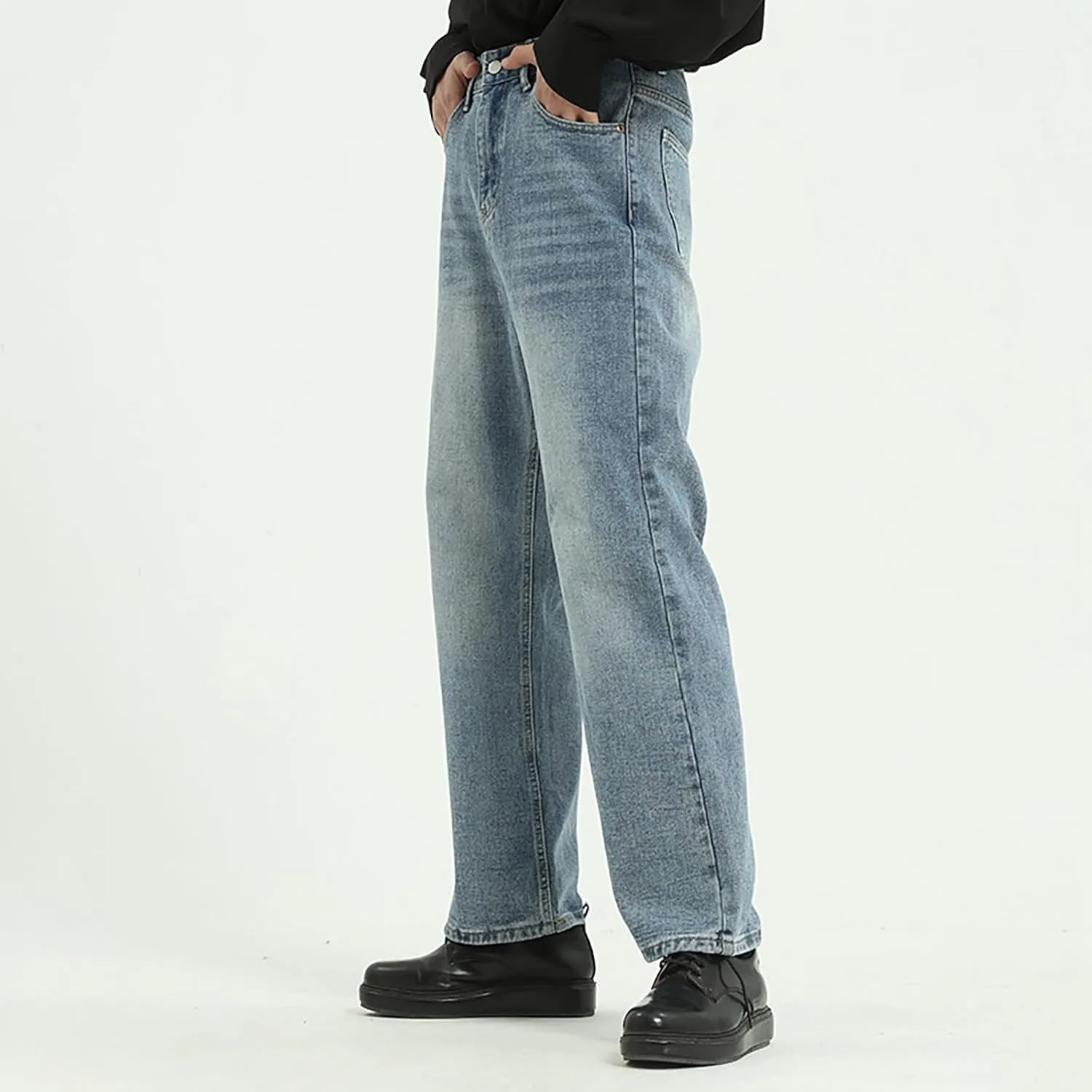Men's Relaxed Fit Jeans Straight Leg Stretch Comfort Denim Jeans for Men Jean's for Men