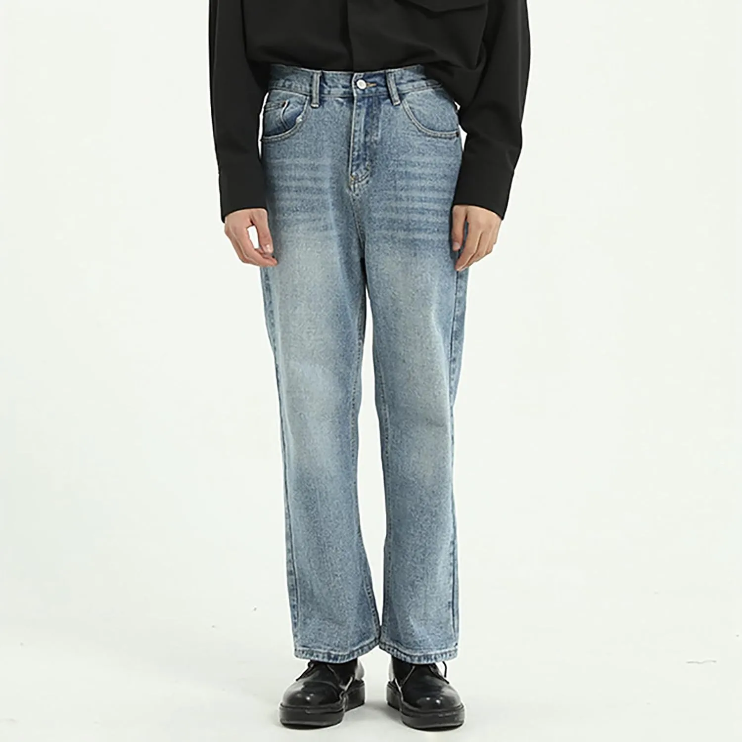 Men's Relaxed Fit Jeans Straight Leg Stretch Comfort Denim Jeans for Men Jean's for Men